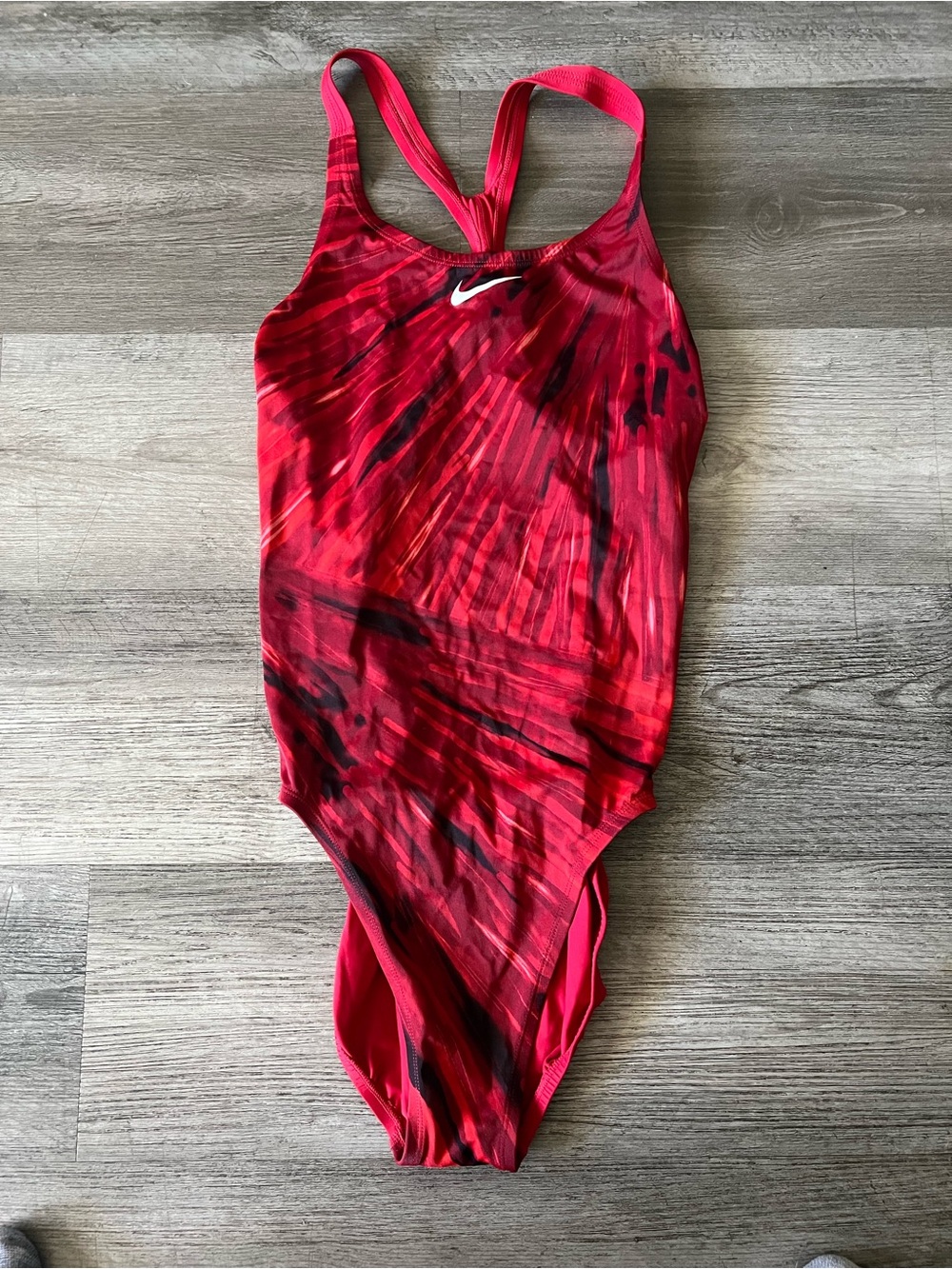 Nike Red Tie-Dye One-Piece Swimsuit - Picture 2 of 4
